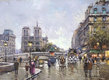AB pont saint michel notre dame Parisian Oil Paintings